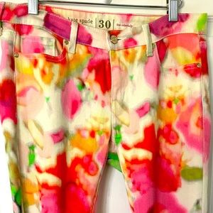 Kate Spade Lovely Colorful Jeans Pants Sz 30